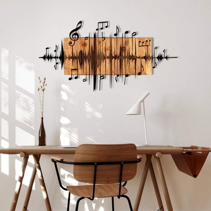 Wallity Efsa Accesorio Decorativo de Pared Negro y Nogal